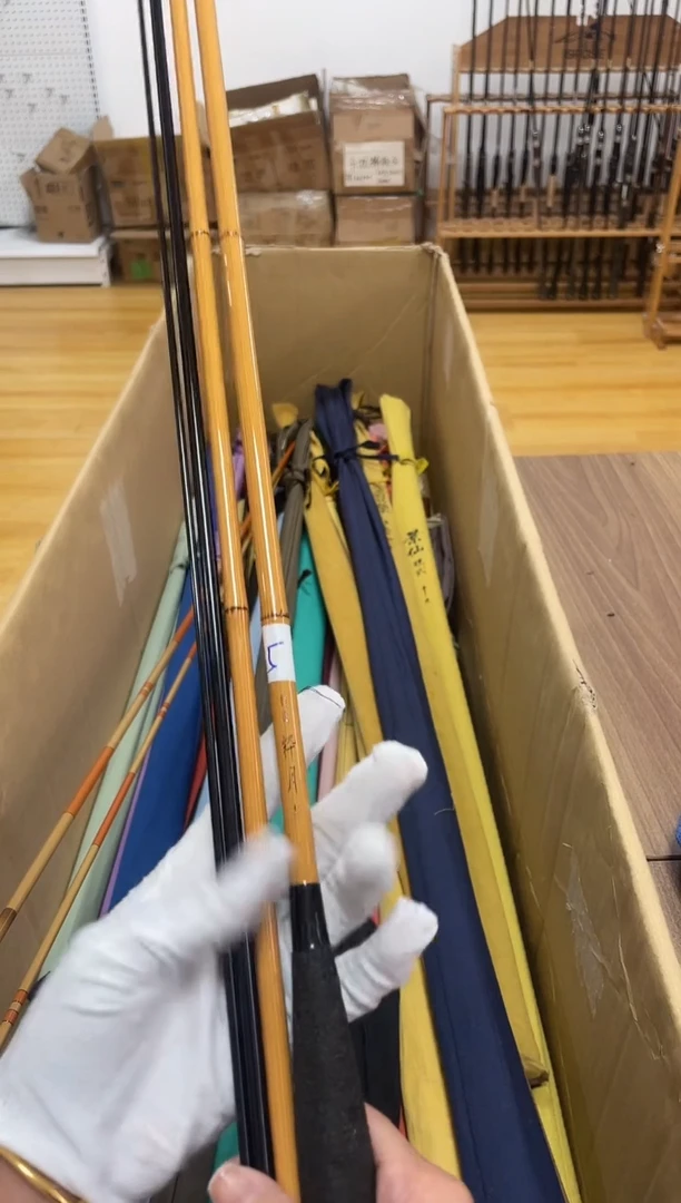 碳素1.8m以下雪**龙瑕疵竿B95.特选粹月13尺 小辫动 正常使用痕迹