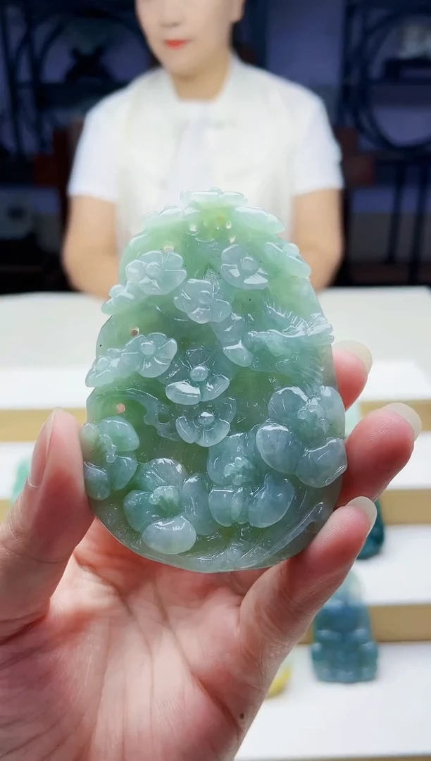 未镶嵌定制翡翠毛货09140064