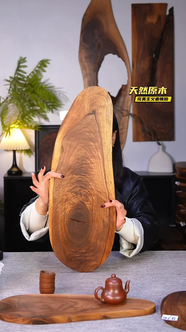 木北美黑胡桃原木.干裂疤结不属于商品质量问题完美主义者慎拍