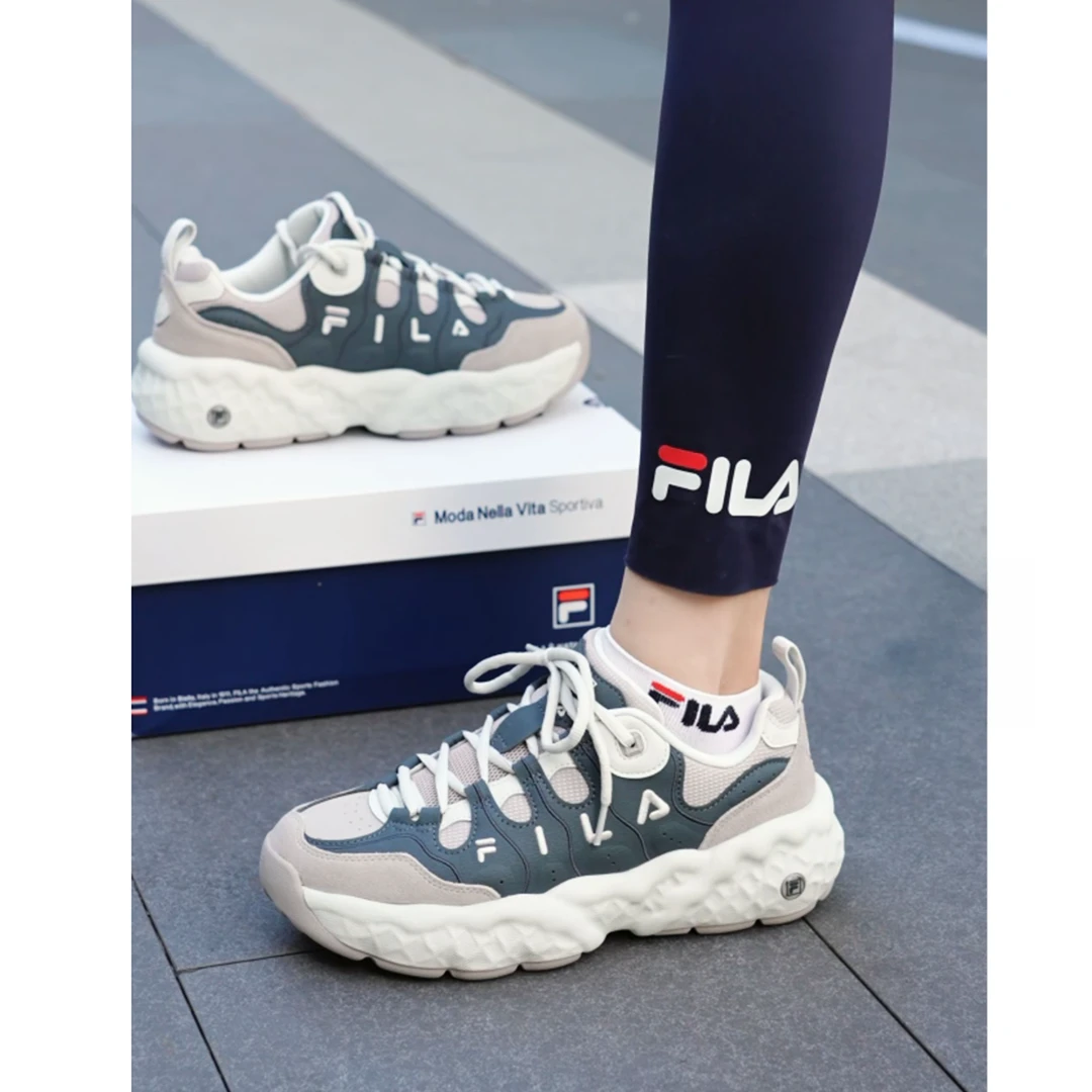 Fila/斐乐【厚底舒适松饼鞋】25秋冬男女增高运动鞋F12M541106F+RH
