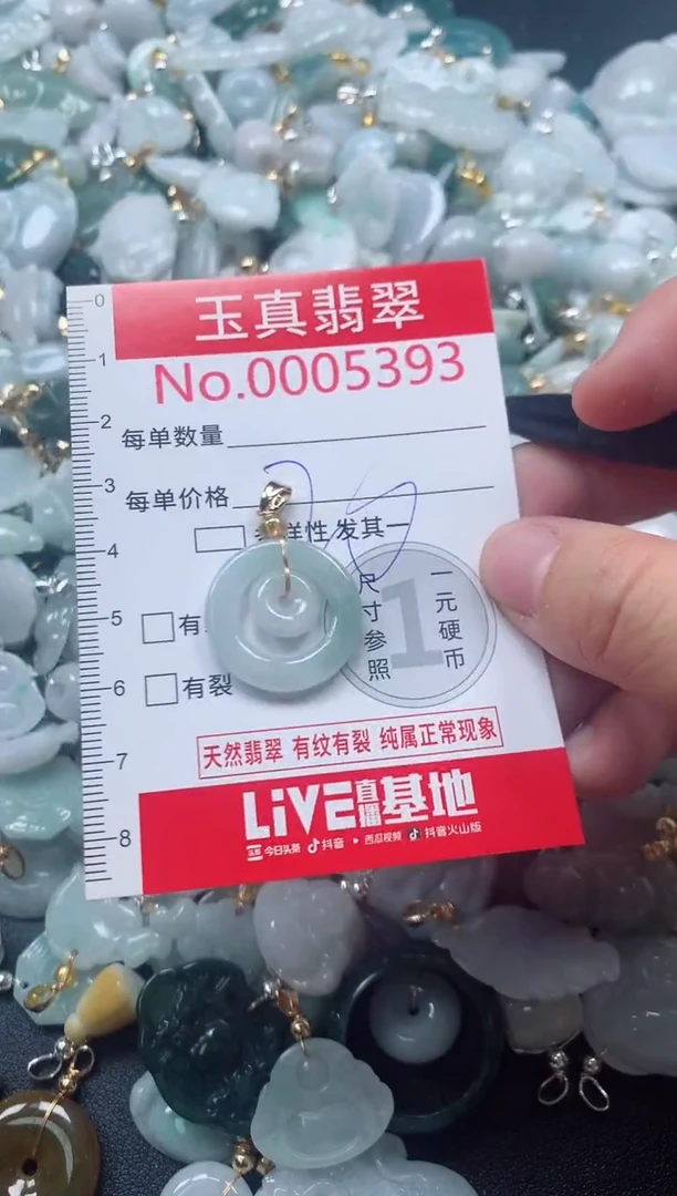 吊坠(不含链)未镶嵌翡翠5393