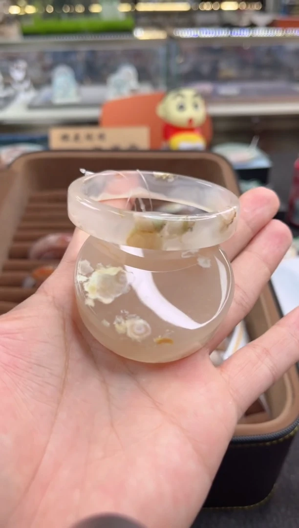 未镶嵌手镯石英质玉56圈口（赠品镯心）6354222