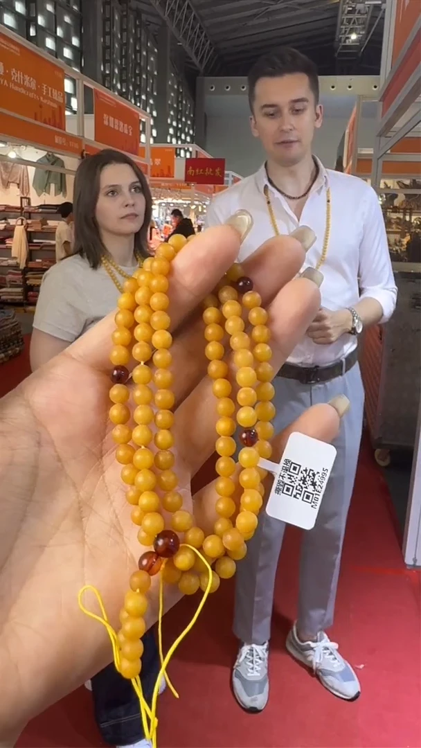 未镶嵌颈饰琥珀上海珠宝展假一罚十