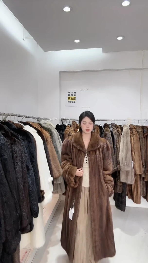 高货 小橙子皮草进口中古貂