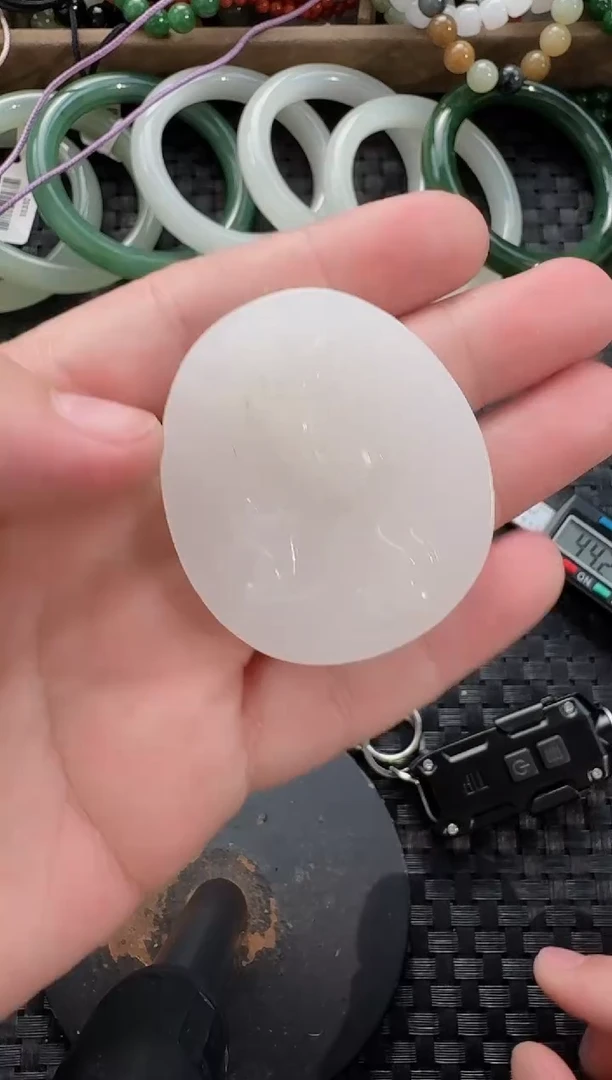 颈饰未镶嵌和田玉观音牌