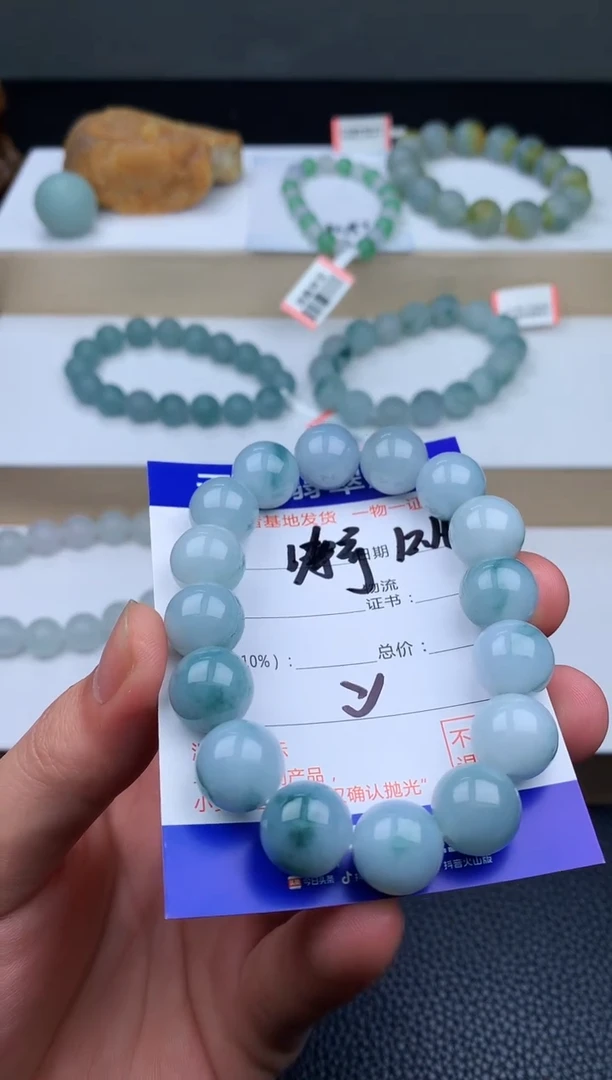 未镶嵌手链翡翠涛**帅手串