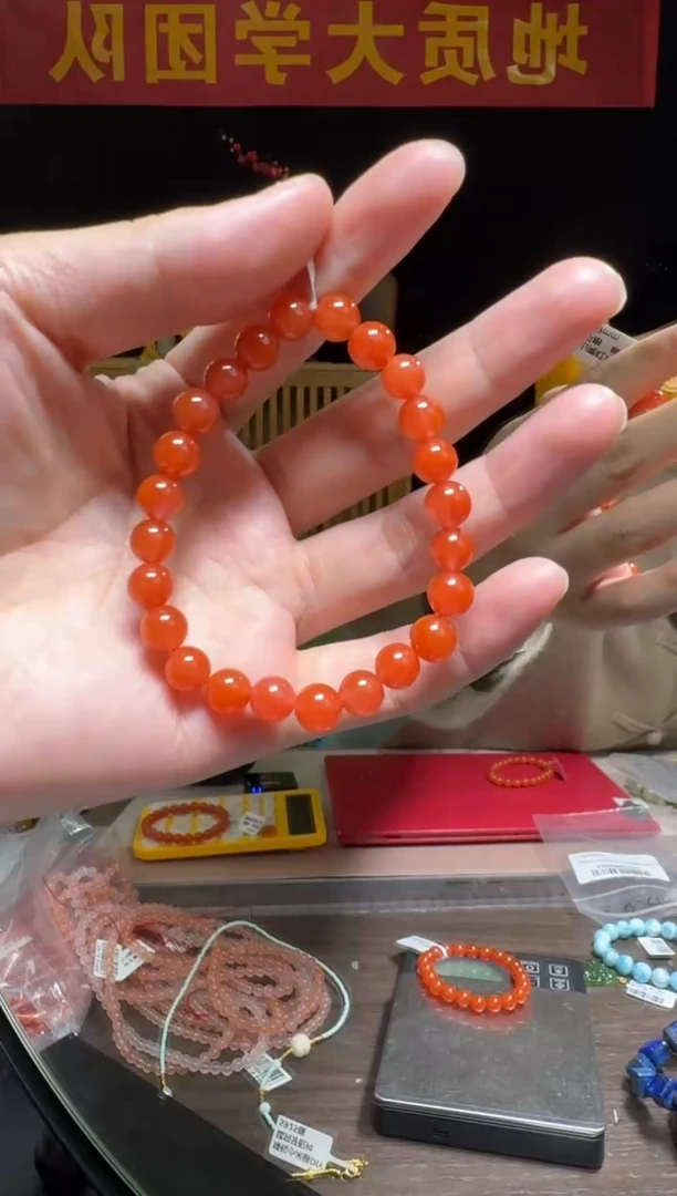 【闪购商品】南红玛瑙手串未镶嵌保山南红玛瑙圆珠手串