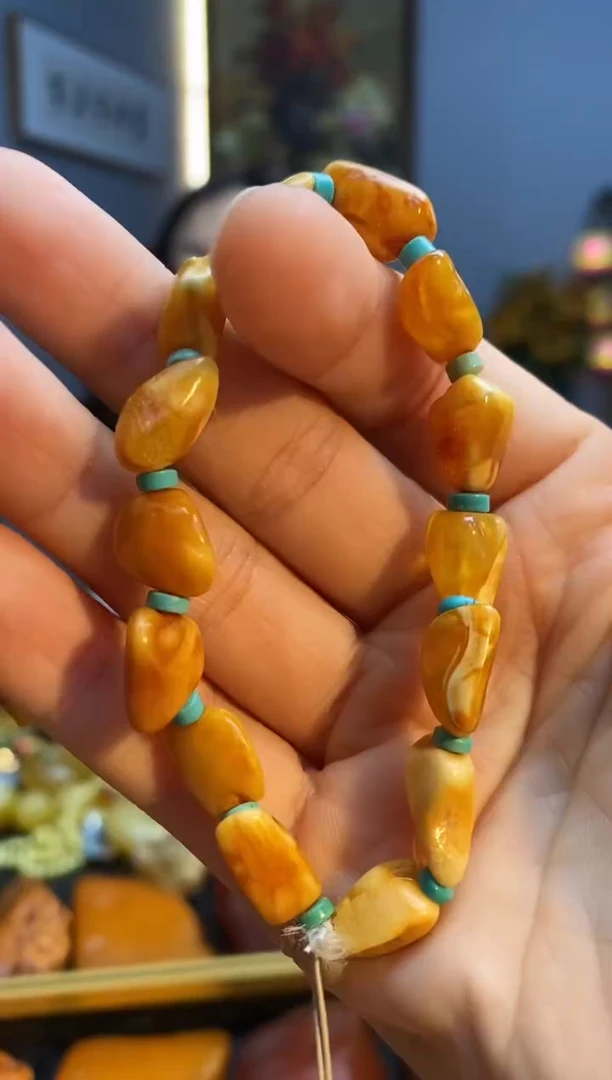 手链琥珀未镶嵌手串