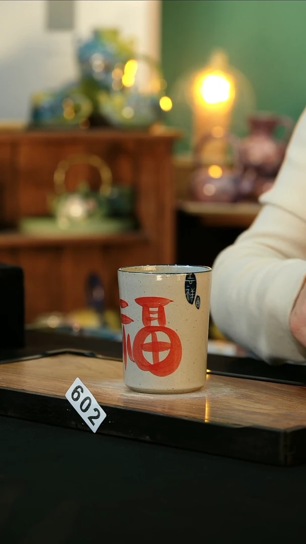 【闪购商品】杯手绘心瓷陶瓷浮力