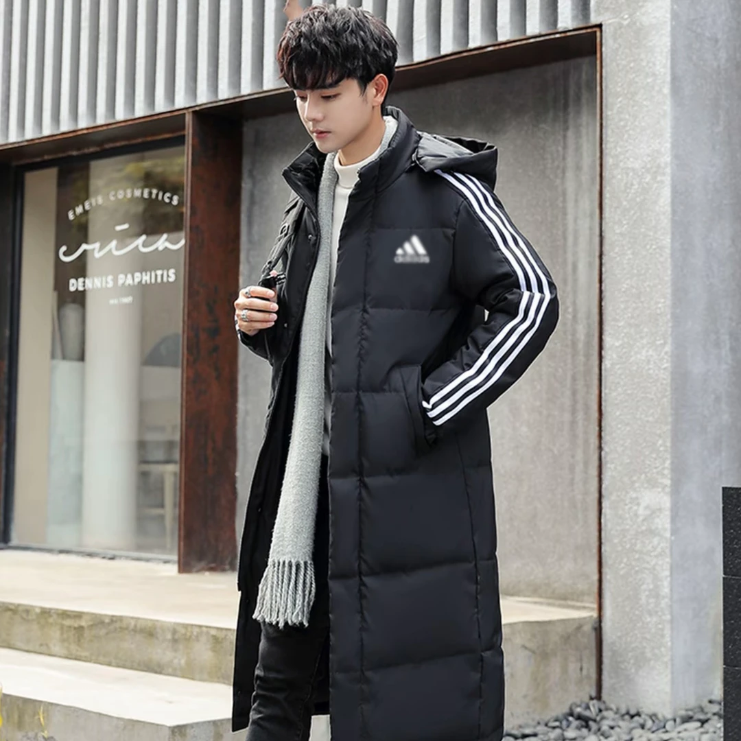 【反季清仓一件不留】保暖男运动风耐磨长款羽绒服