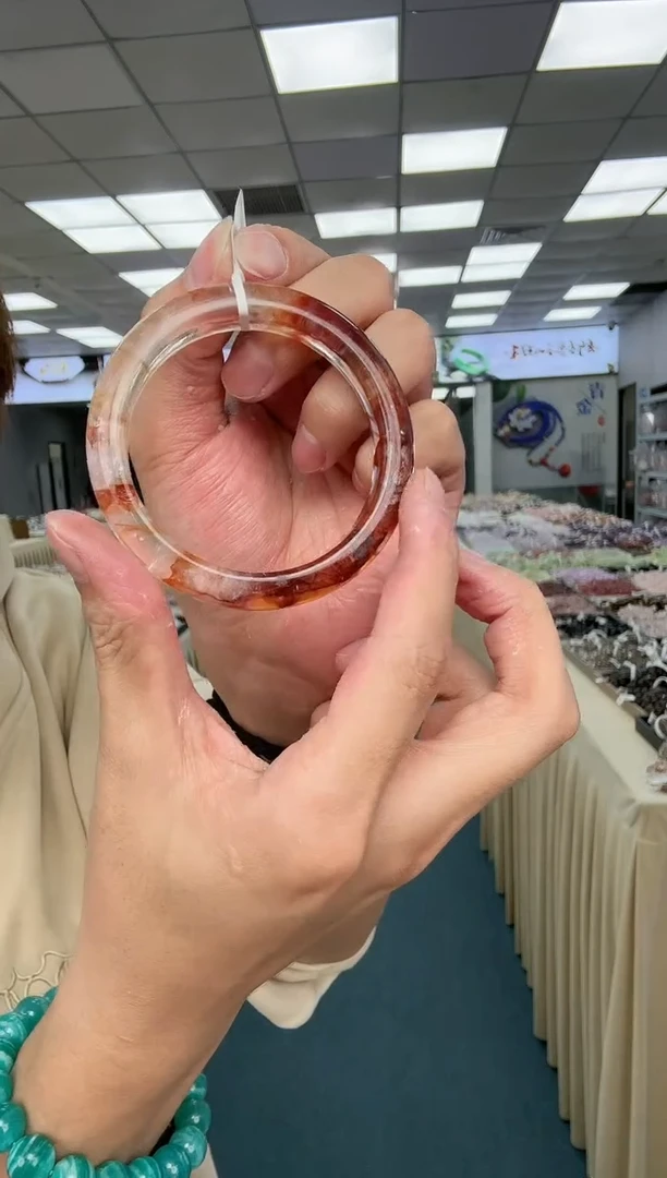 未镶嵌手镯水晶12-胶花55圈口