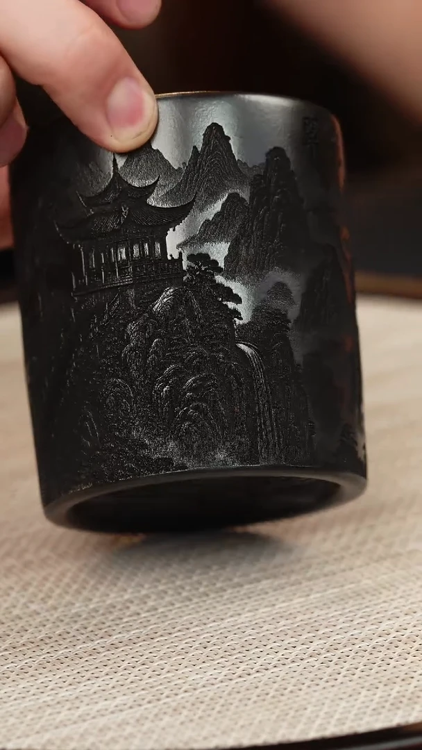 茶壶紫砂石黄直筒主人杯