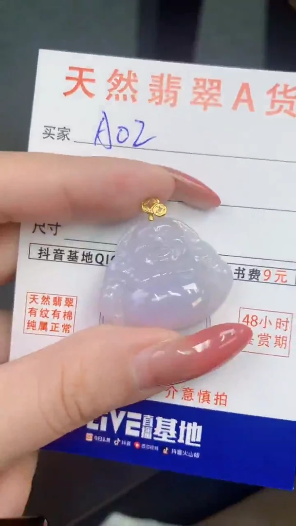 颈饰银S925镶嵌翡翠天然A货翡翠挂件
