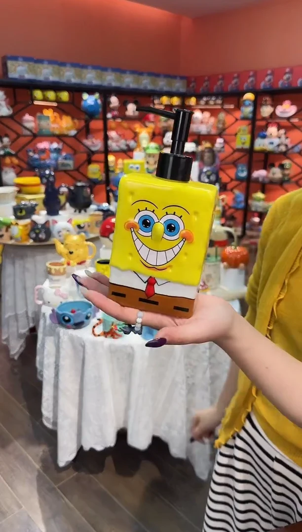 瓷片@@立体陶瓷分装按压瓶