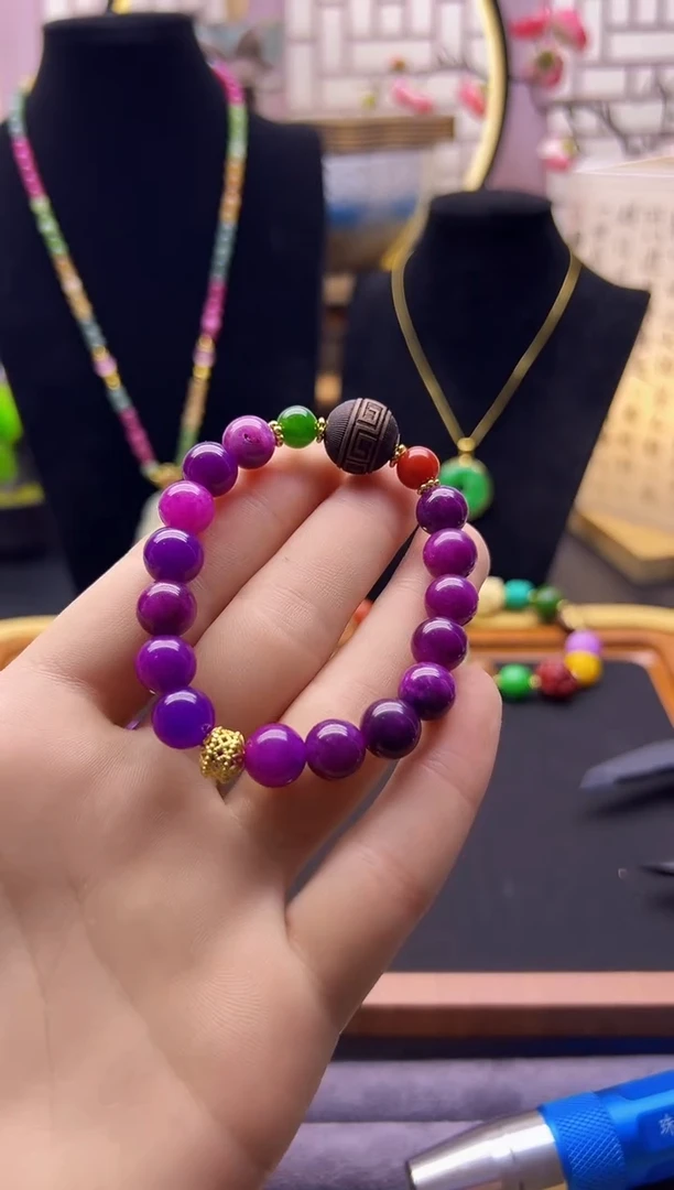 【闪购商品】苏纪石（舒俱来）耳钉14K金镶嵌S07