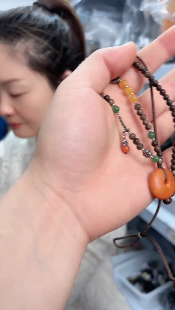 【闪购商品】檀香木吊坠香香木DIY橘皮LA毛衣链