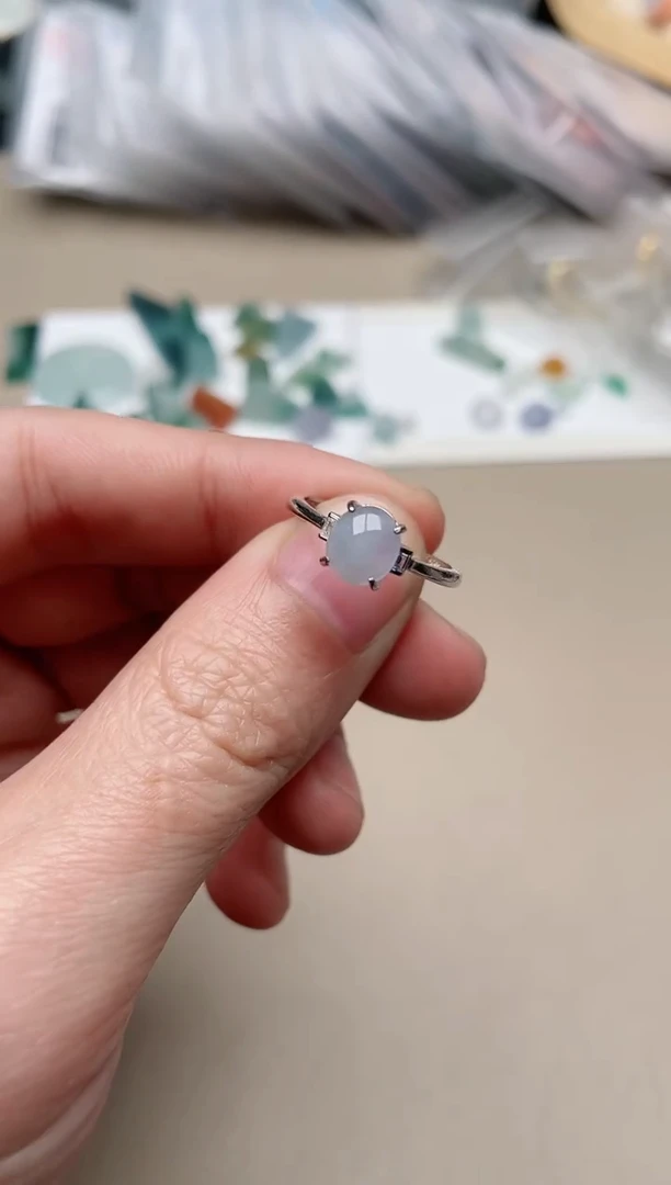 【闪购商品】翡翠戒指银S925镶嵌100000007