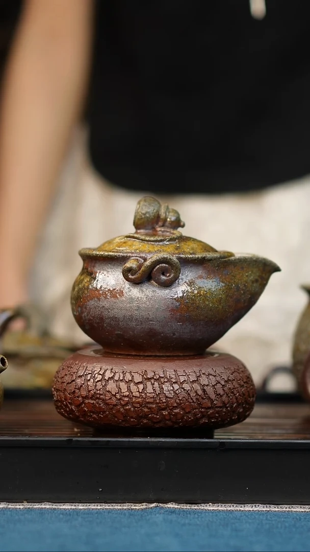 茶壶紫砂乖*吖柴烧紫砂段泥宝瓶