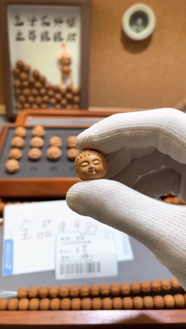 猴头核桃吊坠6号佛头单颗雕刻