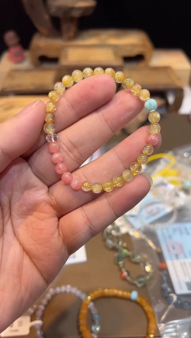 水晶手链未镶嵌手饰@@E6106