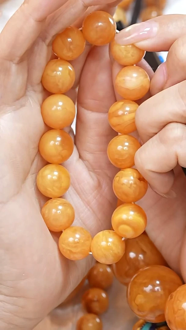 蜜蜡颈饰未镶嵌6120天然蜜蜡珠宝奇石云端妖孽全部保真