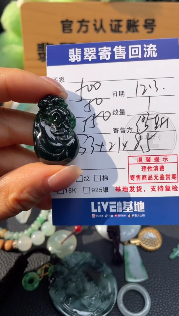 颈饰未镶嵌翡翠10151363