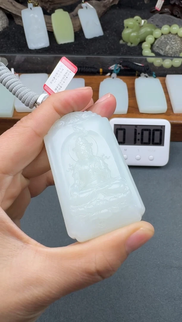 颈饰未镶嵌和田玉生****对2