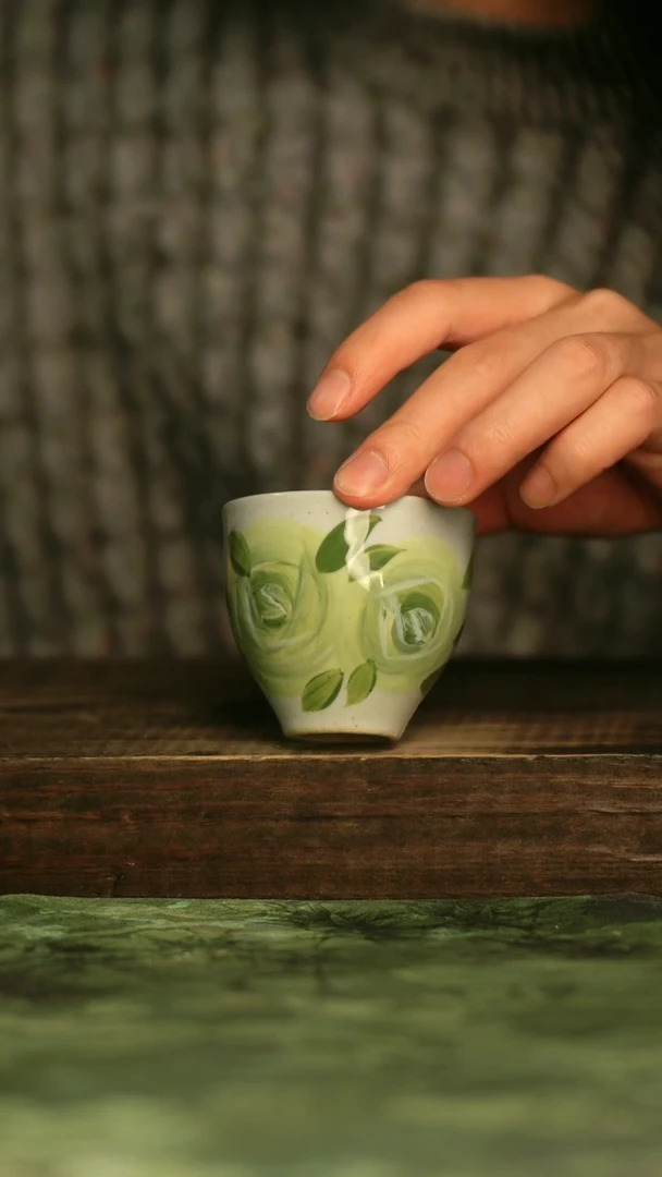 瓷器青诗集手工手绘瓷器