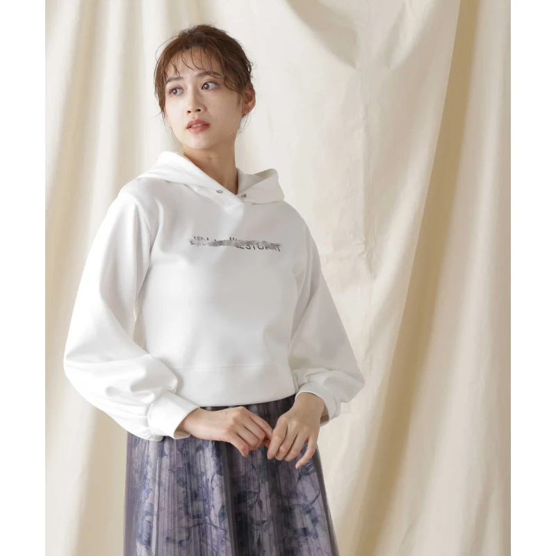 【Yumiko】长袖上新 J LOGO简约设计感薄款春秋连帽卫衣