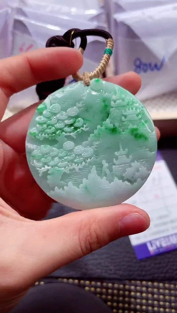 未镶嵌挂件翡翠000888