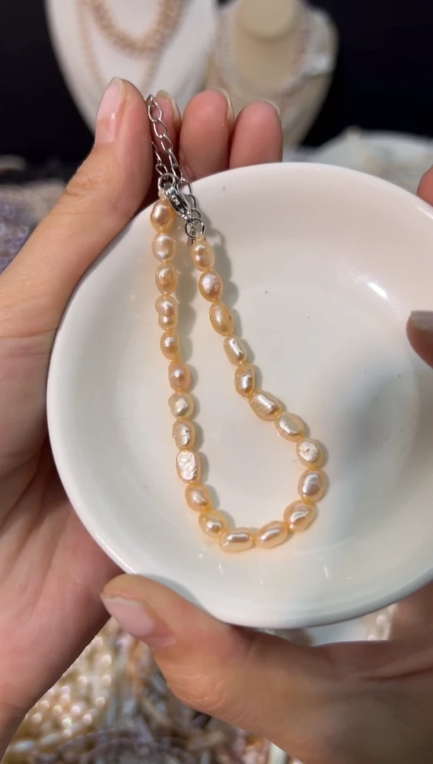 【闪购商品】淡水珍珠54未镶嵌强光*珍珠手链