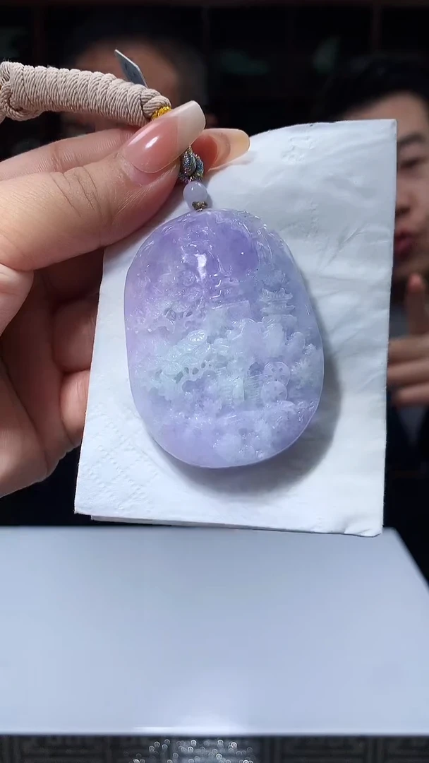 【闪购商品】定制翡翠未镶嵌1049xx-毛货挂件38