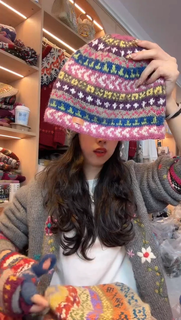 羊毛海****️百羊毛冷帽A527