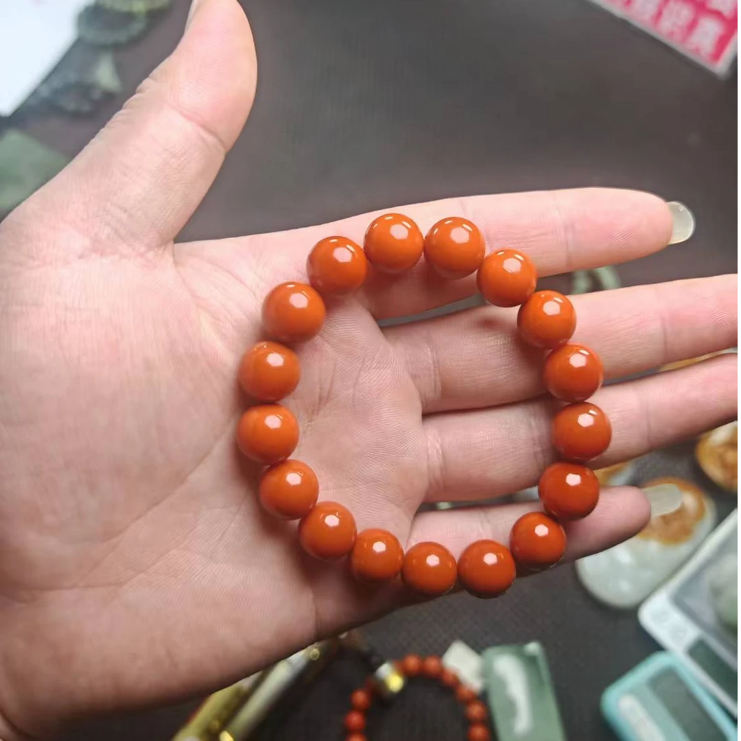 保山南红圆珠手串（多样性发货拍一发一）