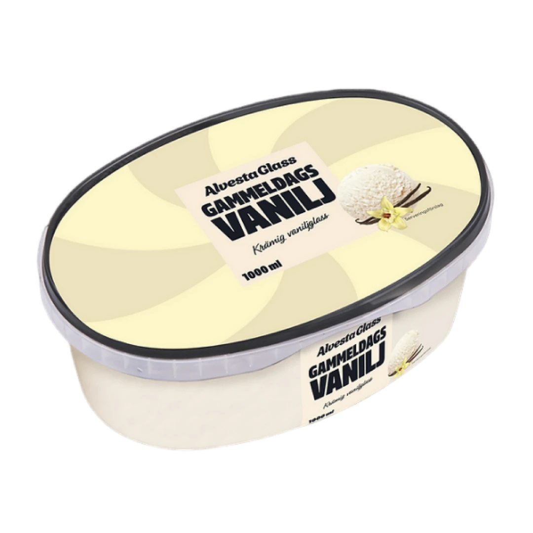 秒！直播间】瑞典Alvestaglass系列香草冰淇淋家庭大桶