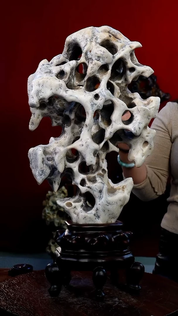 石材太湖石摆件一物一拍