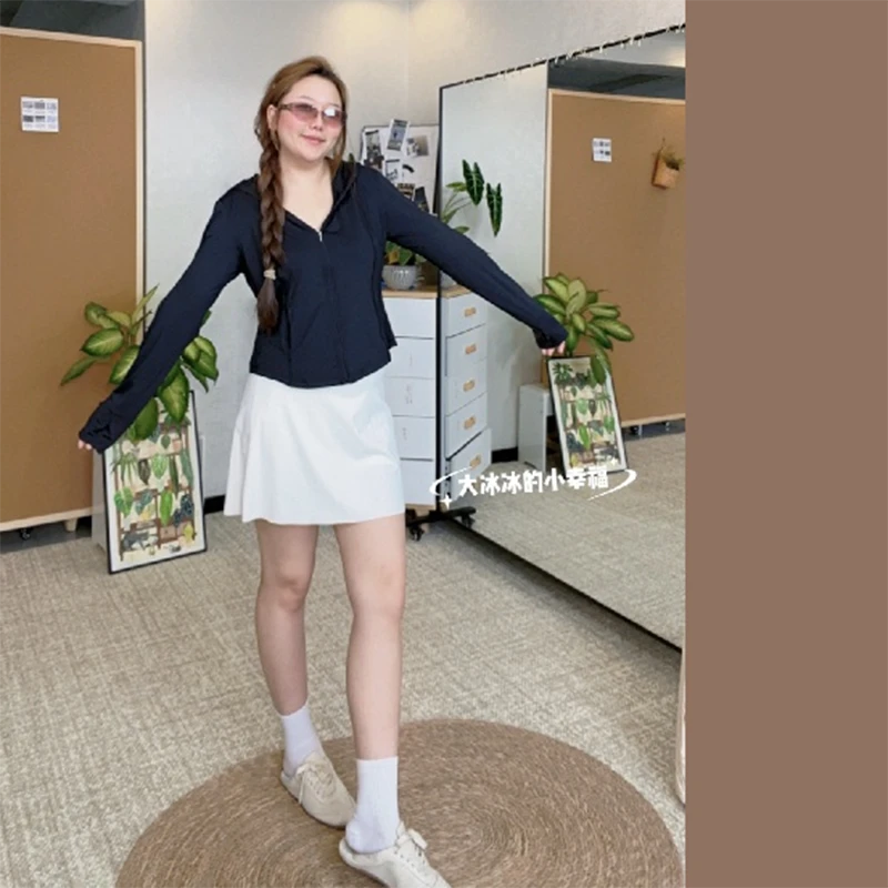 冰皮防晒衣女款 凉感春夏防晒服修身收腰外套新款透气冰丝短款