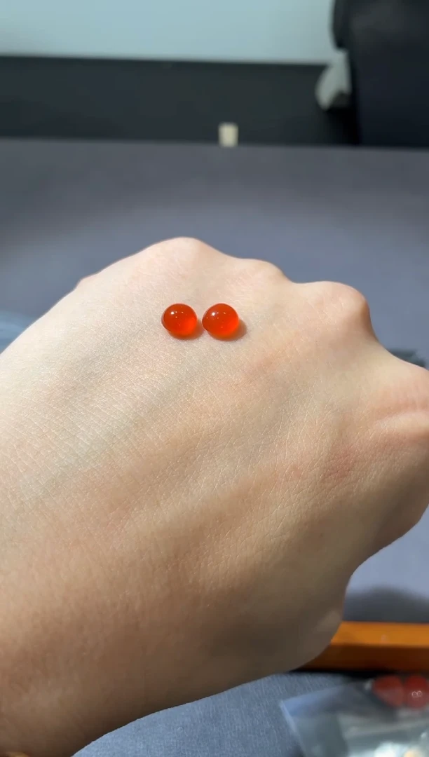 未镶嵌裸石南红玛瑙jj1008蛋面