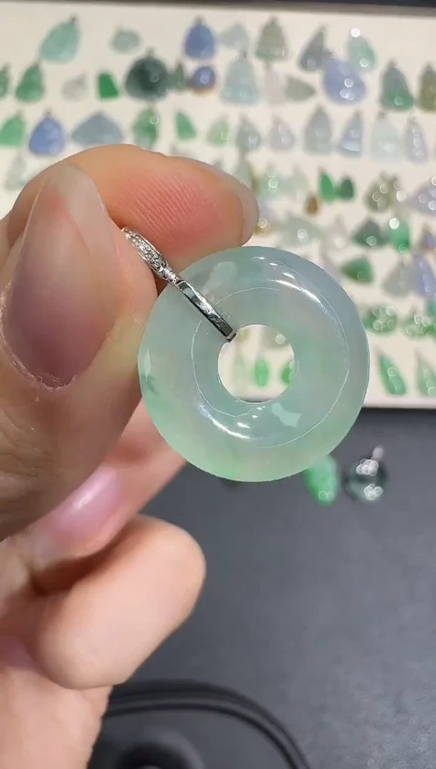 颈饰18K金镶嵌翡翠X1215-1501-604