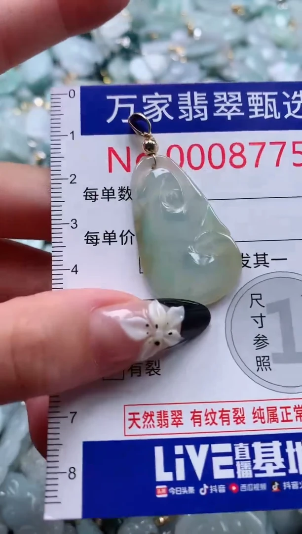 翡翠未镶嵌颈饰8775