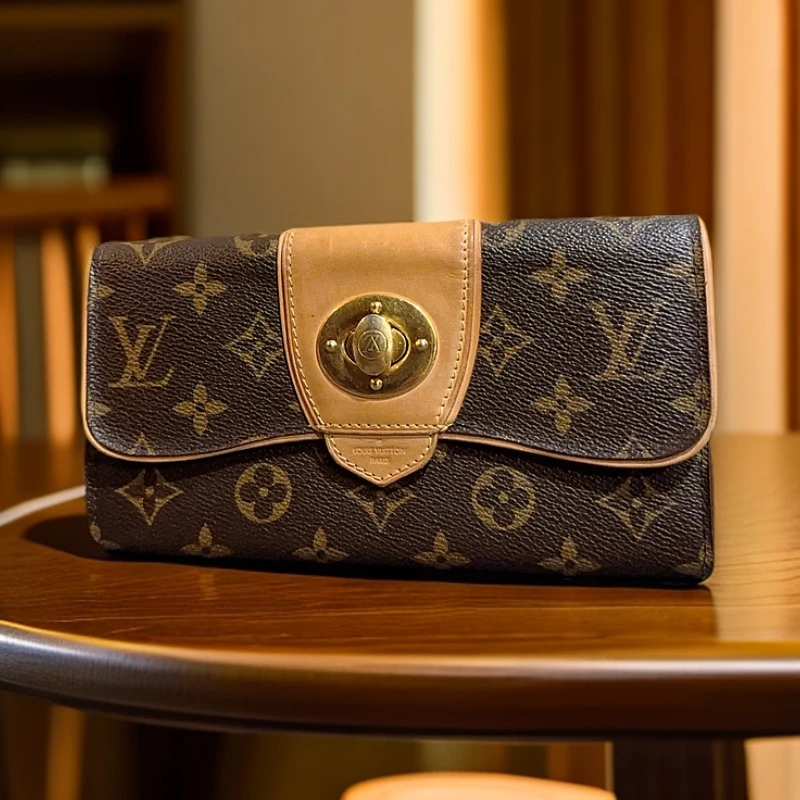 95新 LouisVuitton/路易威登  老花金豆钱包 1224 0802