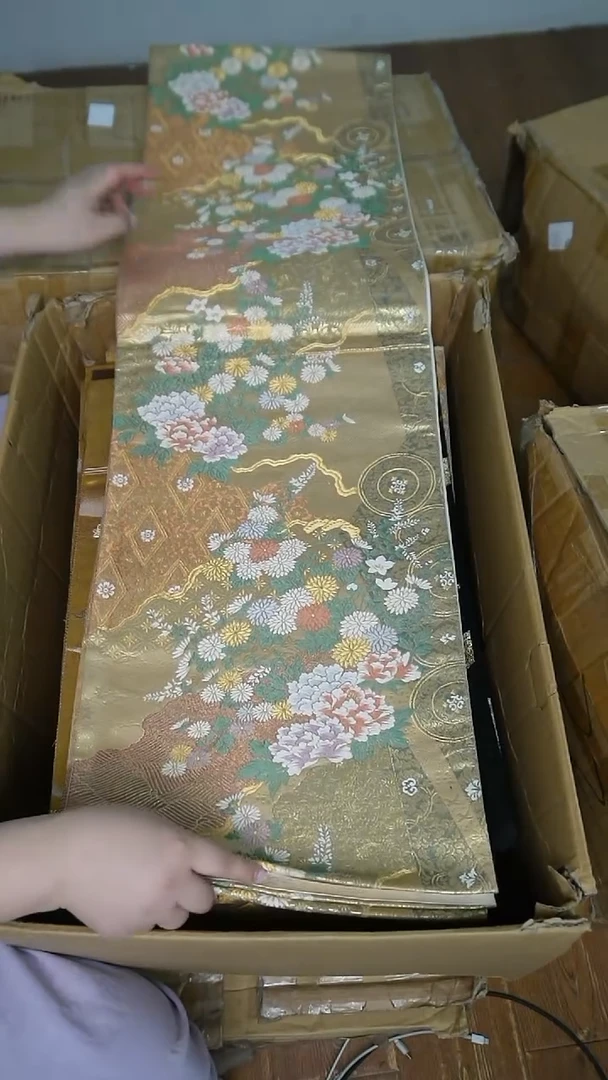 织绣3琳派牡丹团花花卉图