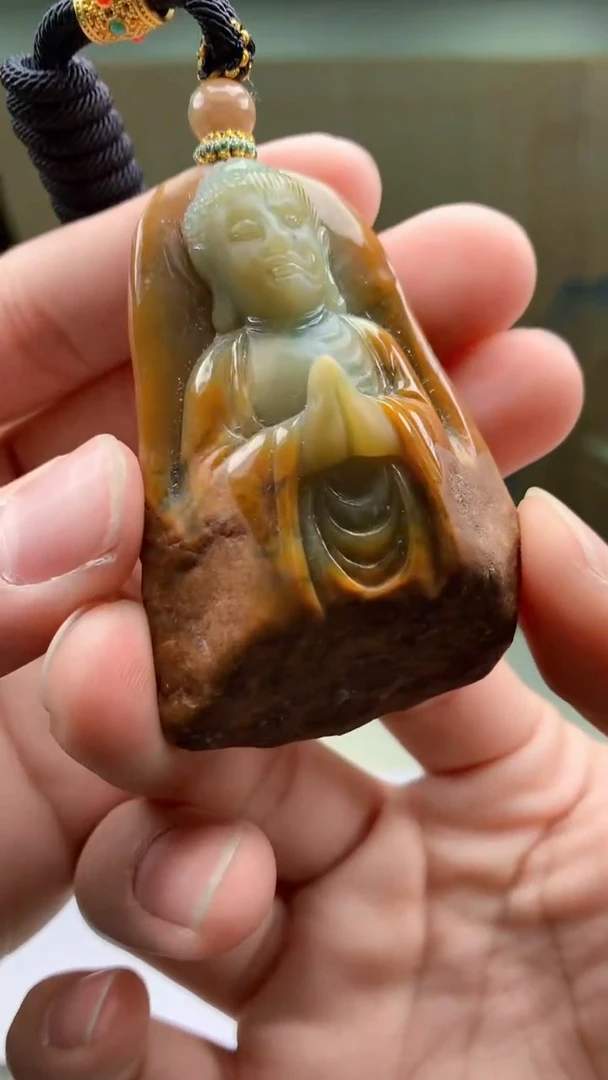 【闪购商品】定制翡翠未镶嵌5028bb-毛货挂件25