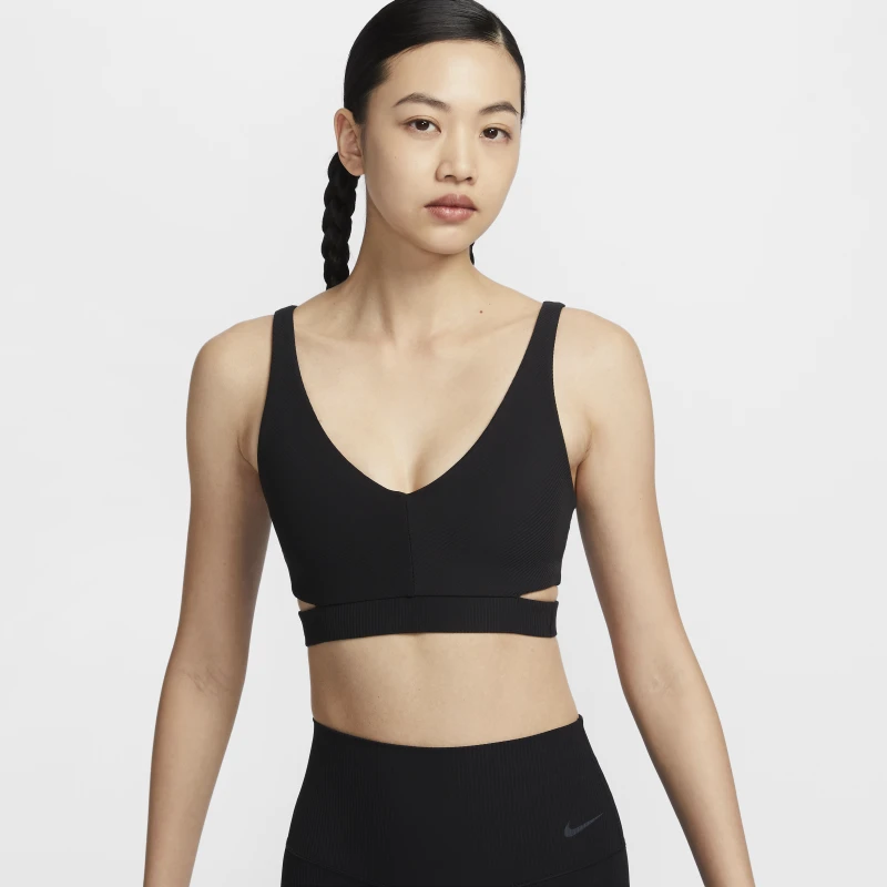 Nike Zenvy Rib 女子低强度支撑速干衬垫运动内衣HF5379