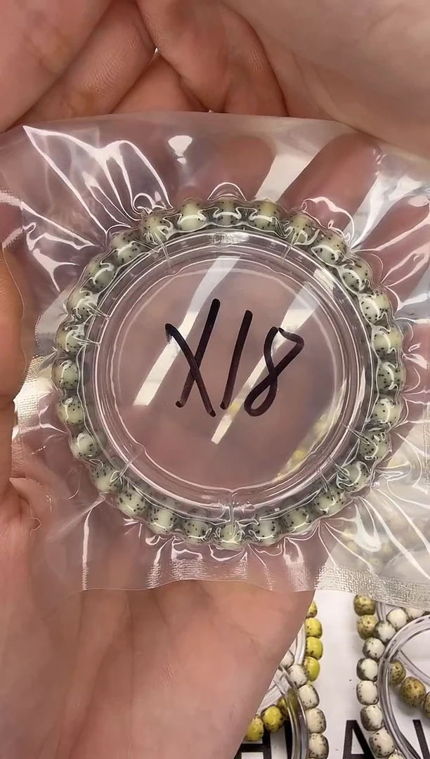 手串星月菩提8/7 冰糖 大留白 同枝果