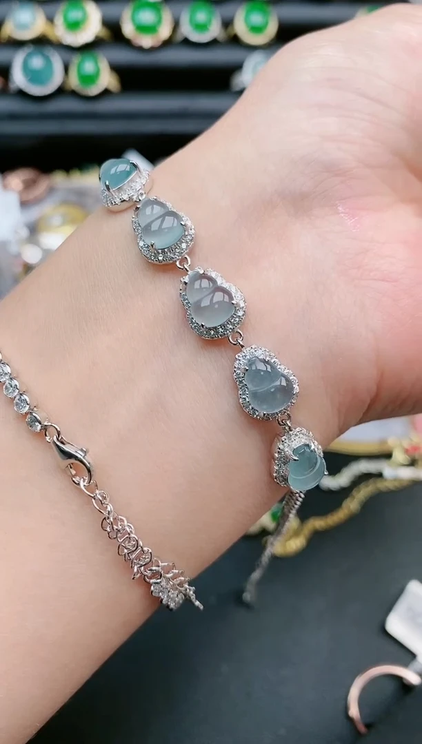 翡翠戒指银S925镶嵌1111