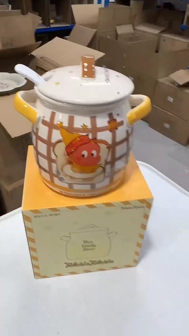 瓷片吐司星星人猪油罐780ml