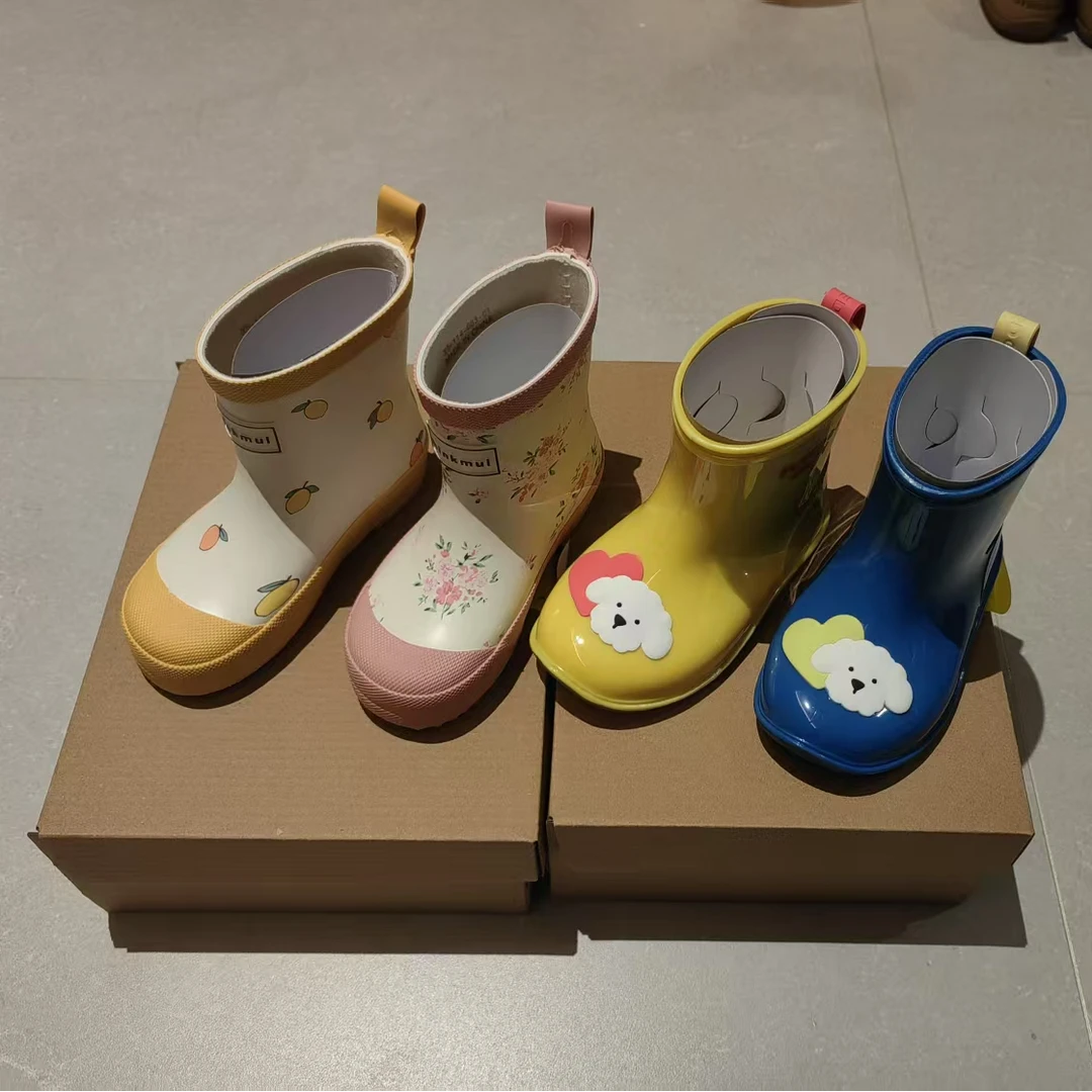 韩 多花色雨鞋【脚长+1cm】