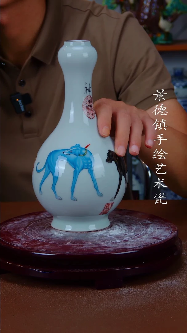 现代景德镇手工手绘陶瓷摆件76