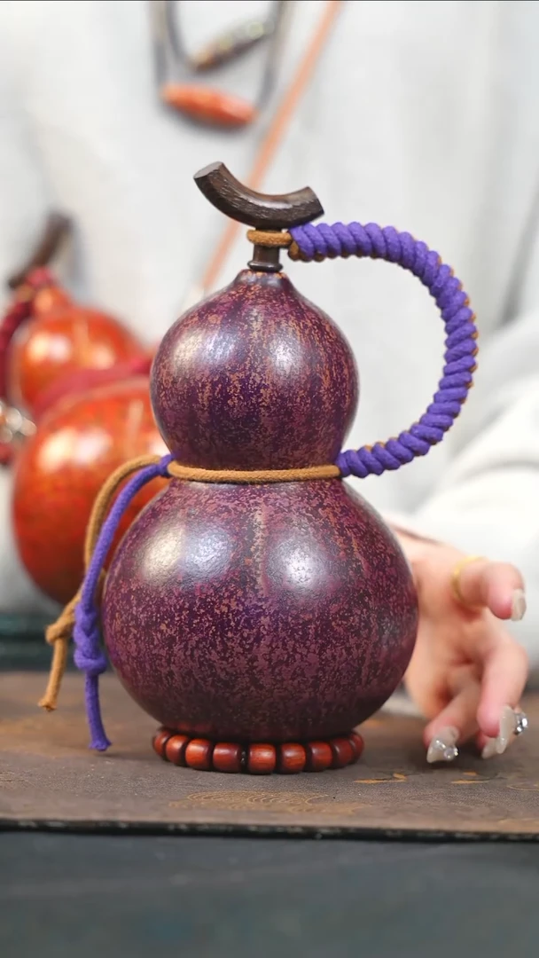 【闪购商品】XD109大漆酒葫芦不包手串及旋转底座